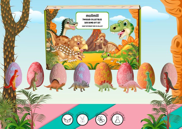Dinosaur collectible bath bombs