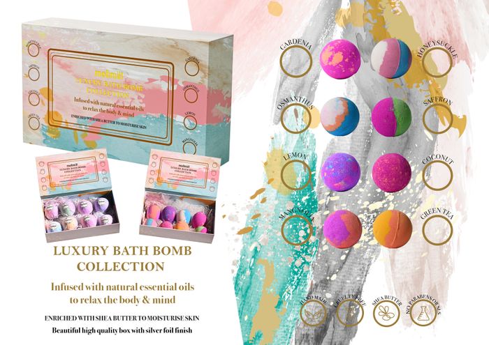 Luxury bath bomb gift set