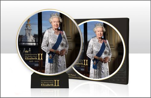 HM Queen Elizabeth II Commemorative China Plate 20cm JS