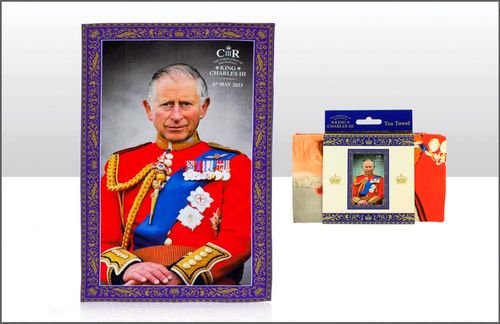 His Majesty King Charles III Coronation Tea Towel