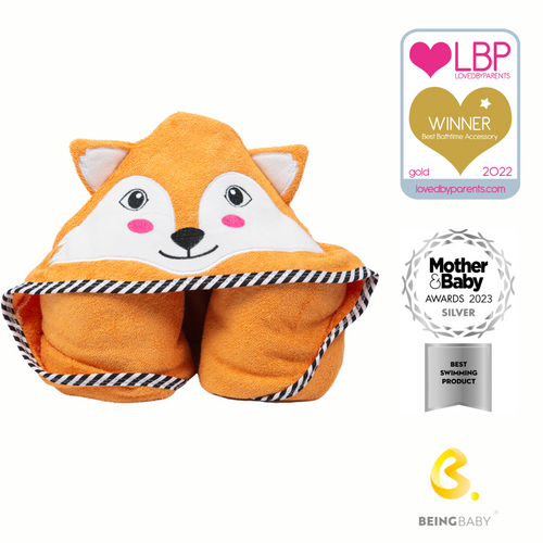 Luxury Hooded Bamboo Fox Towel and Face-cloth Set