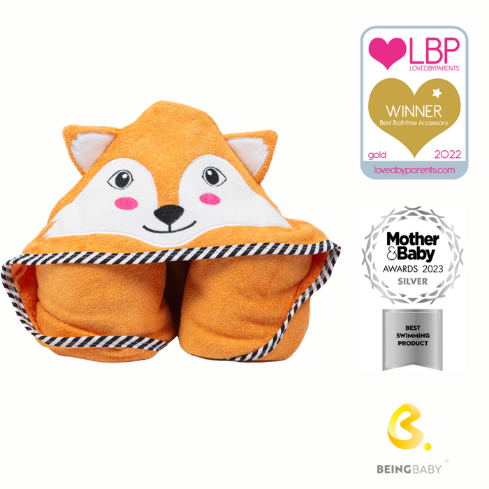 Luxury Hooded Bamboo Fox Towel and Face-cloth Set