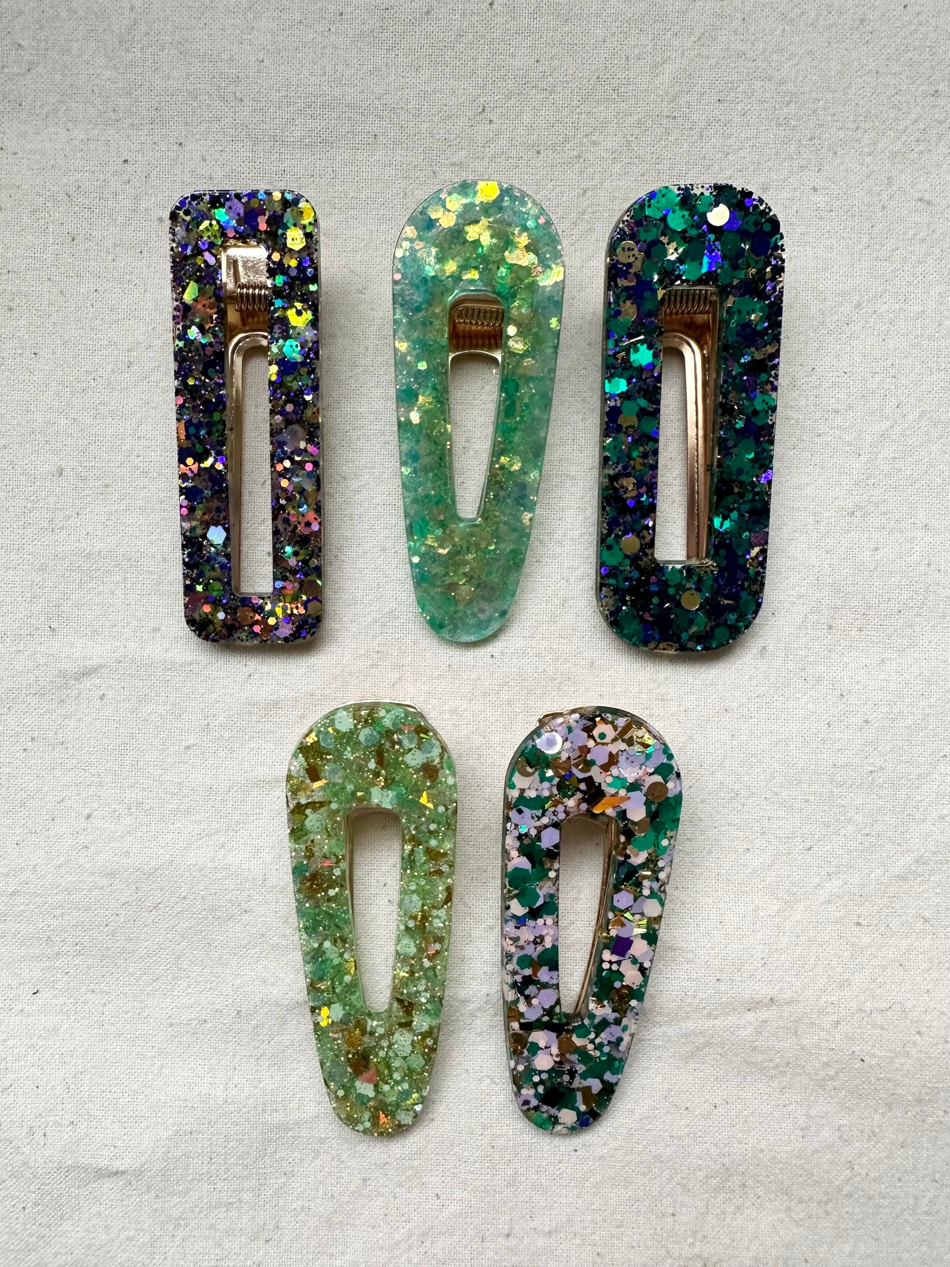 Resin Hair Clips