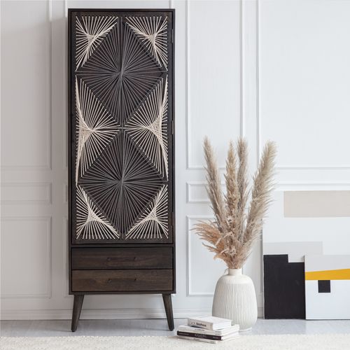Boho Natural Tall Storage Unit