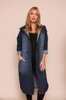 TANYA STRETCH DENIM OVERSIZE LONG JACKET
