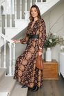 KENZIE PRINTED DRESS WITH SIDE POCKETS