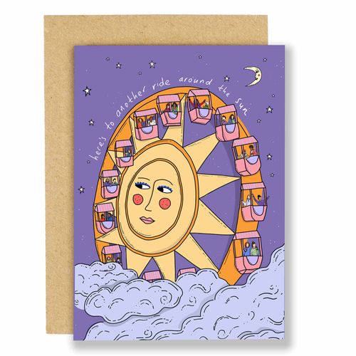 Another ride around the sun birthday card