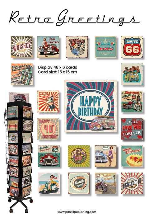 Retro Greeting cards
