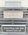 Plaques with contrasting surround