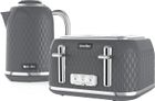 Breville Curve 1.7L Kettle and 4 Slice Toaster - Grey & Chrome