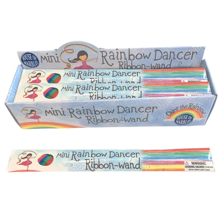 Mini Rainbow Dancer Ribbon Wand