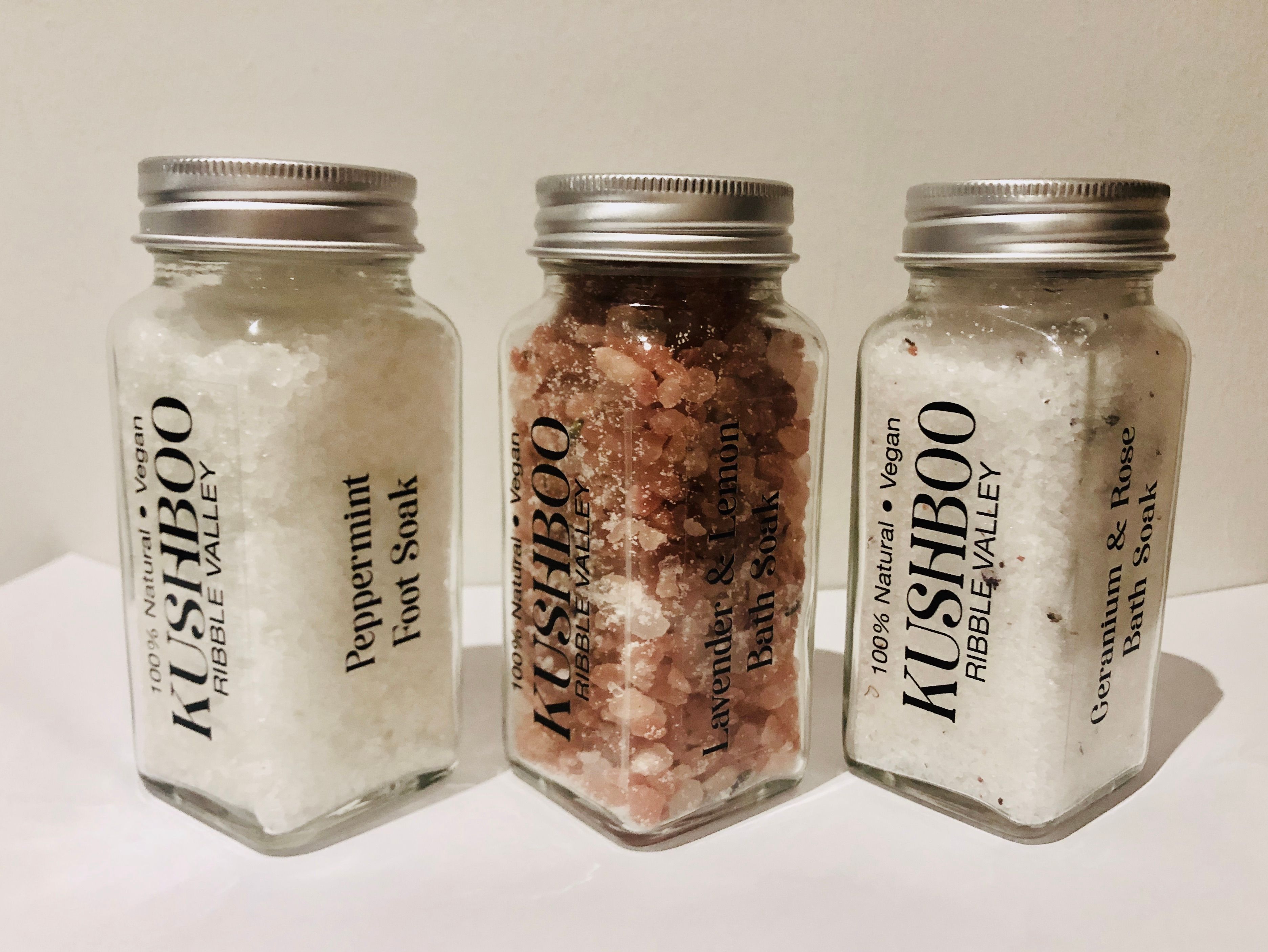 Free sample bottles of Salts