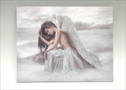 Angel glitter canvas Picture