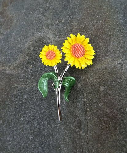 Sunflower Brooch