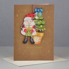 Wooden ornament xmas cards