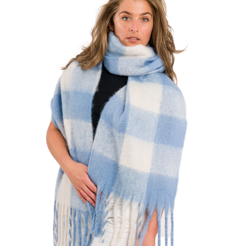 Blue Tartan Scarf