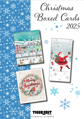 Tiger Feet Boxed Christmas Cards