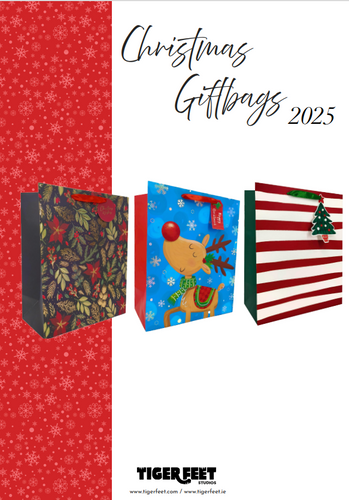 Tiger Feet Gift Bags Christmas Range