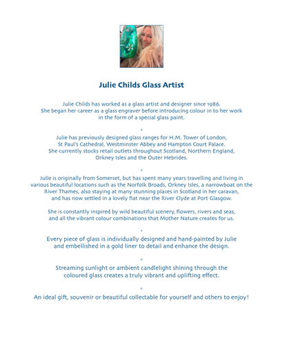 Julie Childs Glass Artist Story