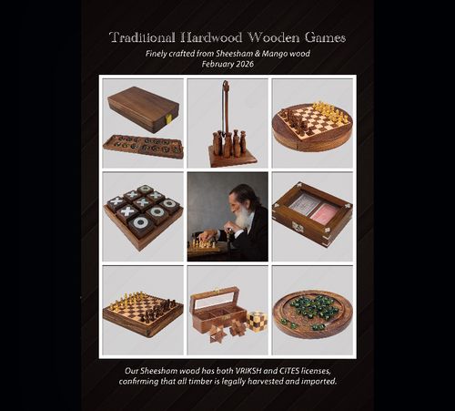Traditional Hardwood Wooden Games