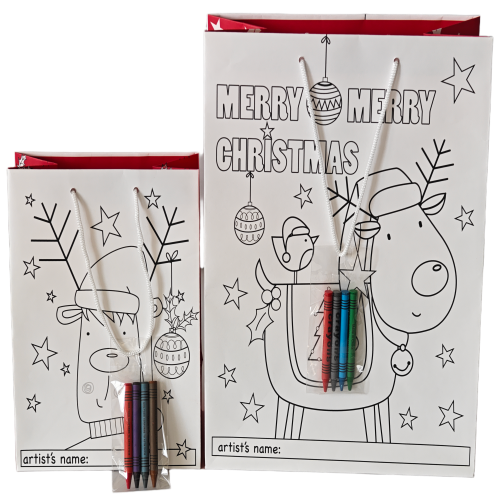 DIY Christmas Colouring Bags
