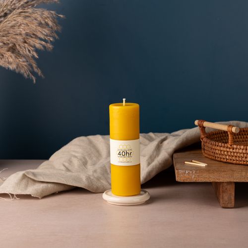 40hr pure beeswax candles