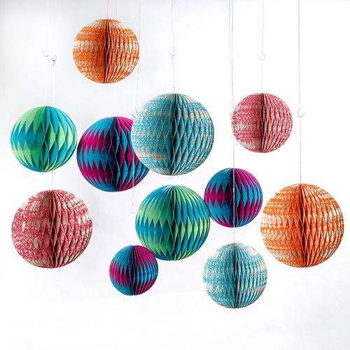 Handmade Eco Friendly Honeycomb Baubles