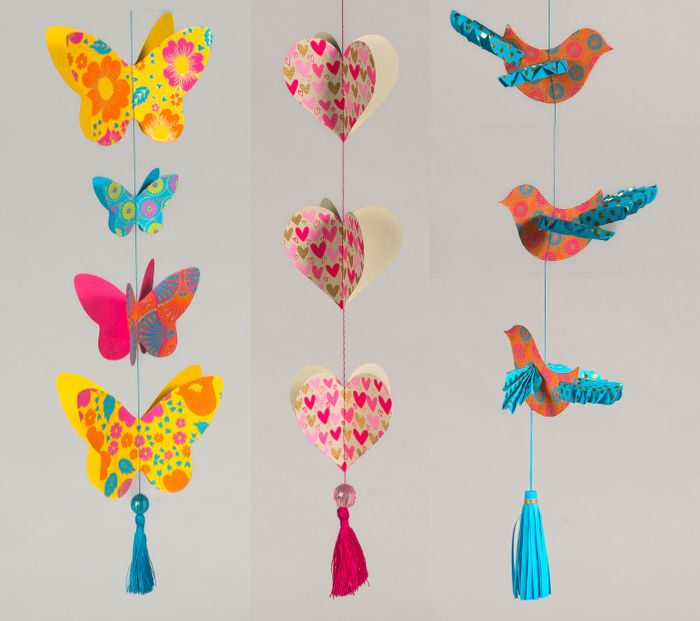 Handmade Eco Friendly Paper Mobiles