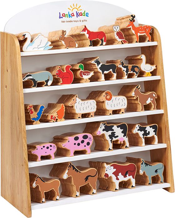 Wooden Toy Animals and People for Children