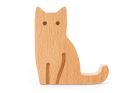 Cat Beechwood Phone Stand