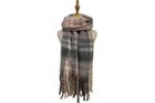 Cosy Large Check Blanket Wrap Tassel Scarf