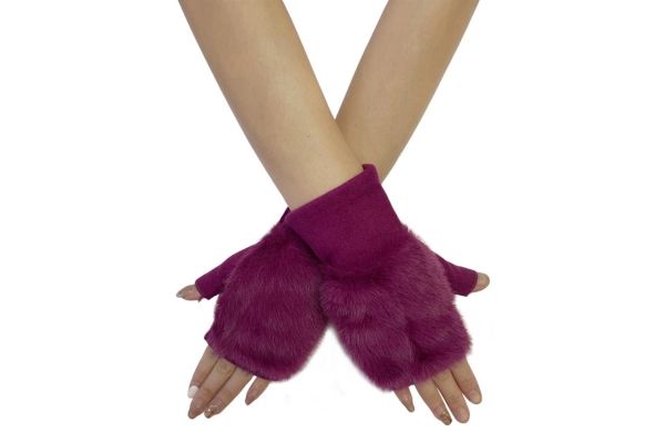 Faux Fur Matching Set - Magenta