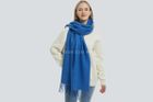 Two Tone Reversible Plain Tassel Scarf