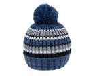 A1951- MENS CHUNKY KNIT BOBBLE HAT WITH FLEECE LININIG