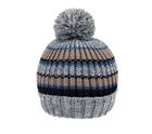 A1951- MENS CHUNKY KNIT BOBBLE HAT WITH FLEECE LININIG