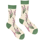 Heather Bamboo Floral Socks