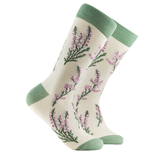 Heather Bamboo Floral Socks