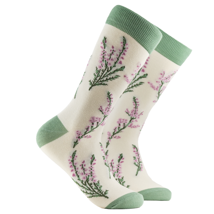 Heather Bamboo Floral Socks