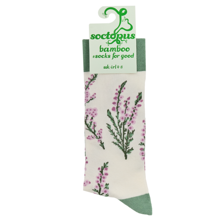 Heather Bamboo Floral Socks