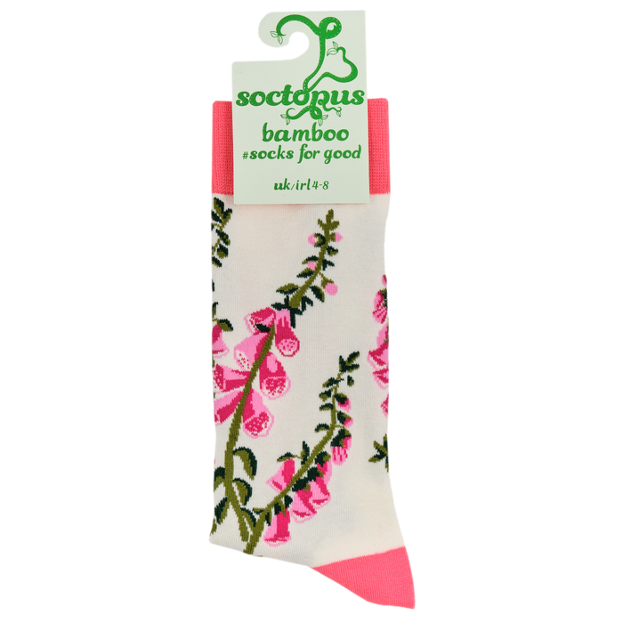 Fox Glove Bamboo Floral Socks