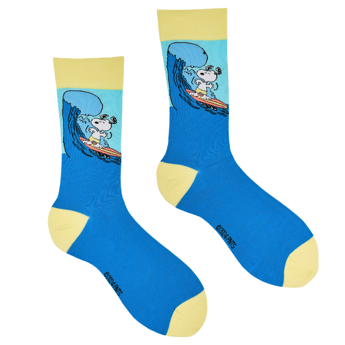 Licensed Peanuts Socks - Snoopy Surf's Up