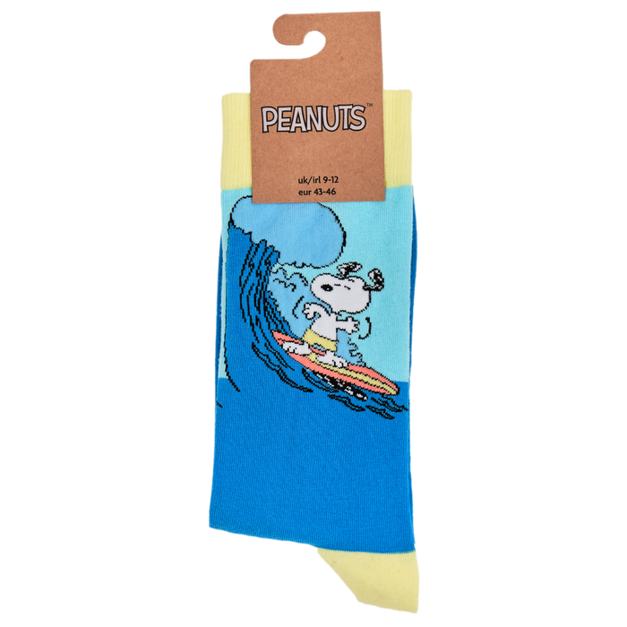 Licensed Peanuts Socks - Snoopy Surf's Up