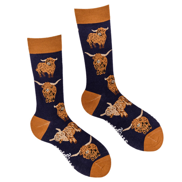 Highland Cow Socks - Och Aye the Moo