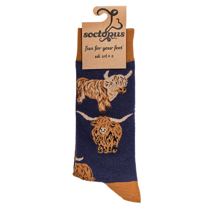 Highland Cow Socks - Och Aye the Moo