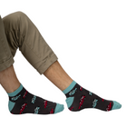 MHT011 Men's Jeep Trainer Socks Charcoal