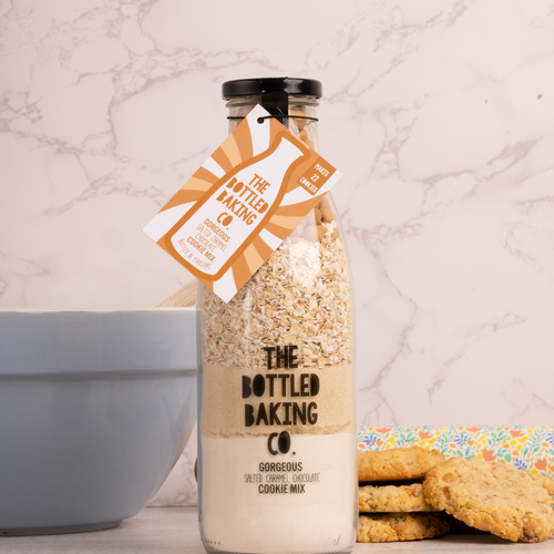 Salted Caramel Cookie mix in a bottle