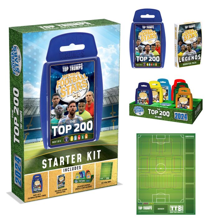 World Football Stars Top Trumps Top 200 - Starter Kit