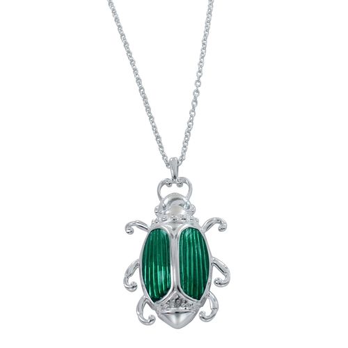 GREEN QUEEN BEETLE NECKLACE