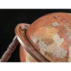 Cognac 40cm Modern Map Bar Globe