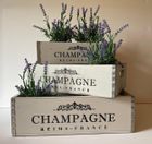 Industrial Set of 3 Vintage Style Champagne Crates n